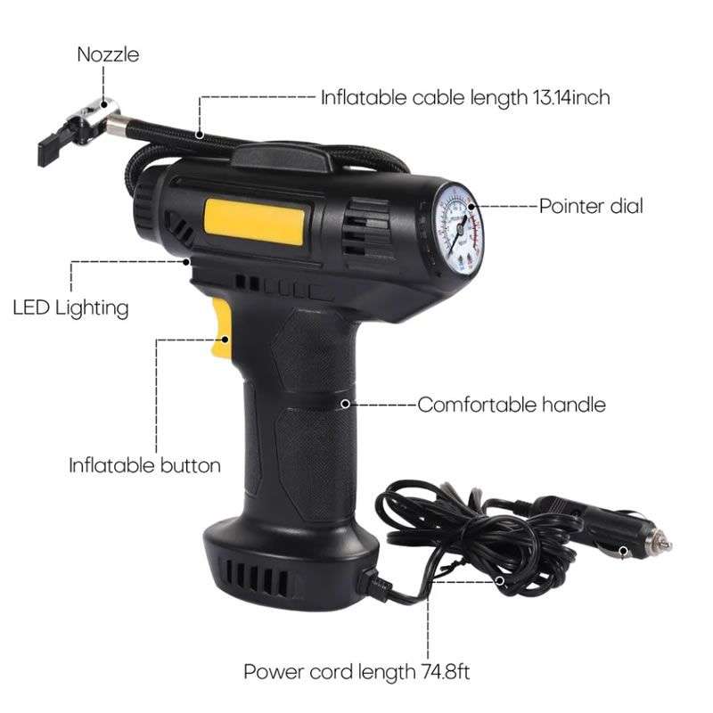 Portable Handheld Car Air Tire Inflator