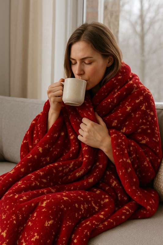 FLEECEX- Marble Design Fleece Blanket  - Warm Winter Throw