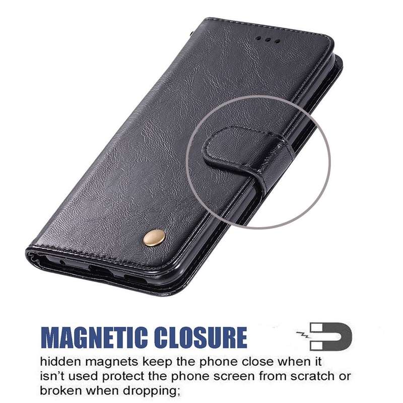 Vintage Faux Leather Wallet Flip Shockproof Case for Samsung Vintage A32 4G
