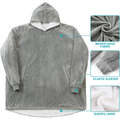 Fashion One-size Ultra-Warm Hoodie - Grey