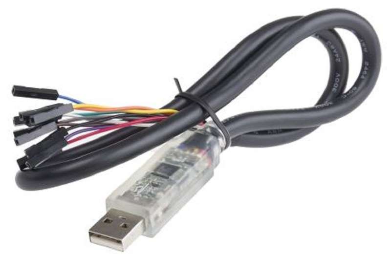 Ftdi (C232HD-EDHSP-0) Cable, USB to UART, 0.45A/5V Output, 1.8m
