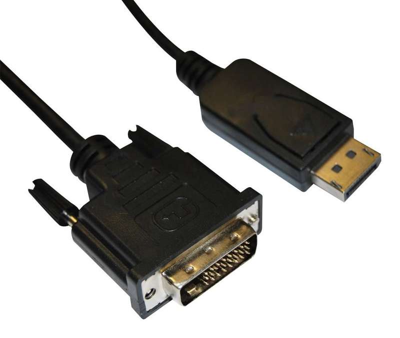 Videk (2417-3) DisplayPort Plug, DVI-D Plug, 9.8 ft, 3 m