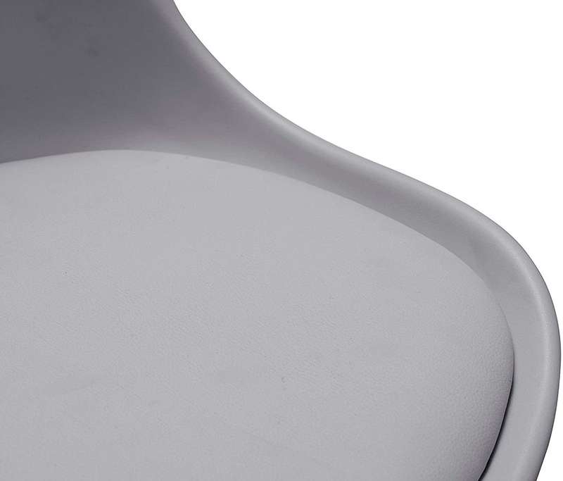 office Chair - Padded seat with Wheels - Grey Colour