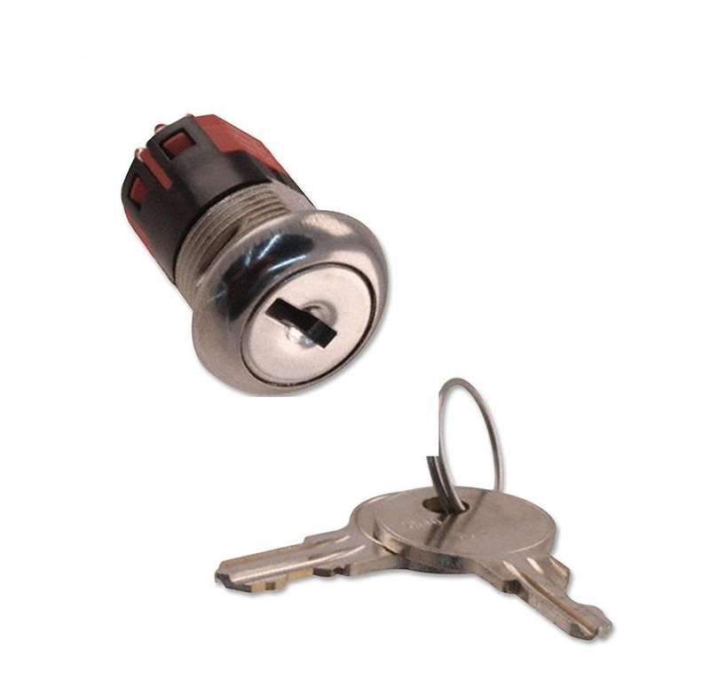 C&K Components (Y108122A203NQ) Keylock Switch, Momentary Spring Return