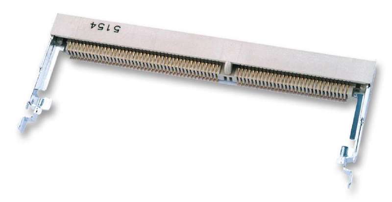 TE Connectivity (1565917-4) Memory Card Connector, SODIMM, Cam-In Locking