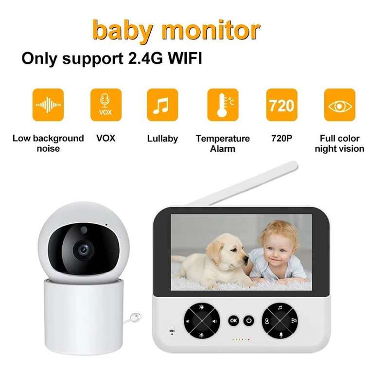 4.3 Baby Monitor With Pan Tilt Camera  Night Vision