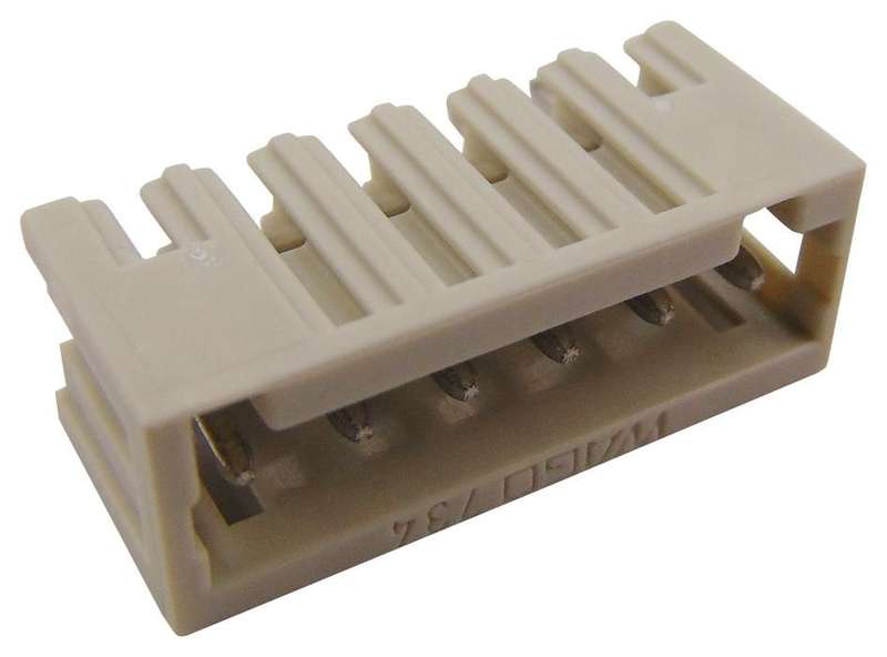 Wago (734-136) Terminal Block, Header, 3.5 mm, 6 Ways