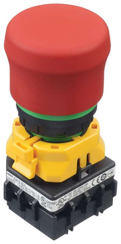 Idec (XW1E-BV4TG04MFR) Emergency Stop Switch, 4PST-NC, Push-Pull