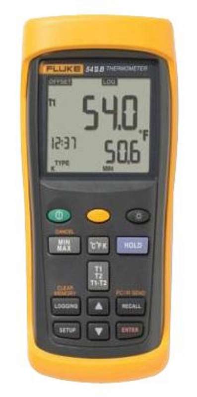 Fluke 54 IIB Dual Input Digital Thermometer with Data Logging