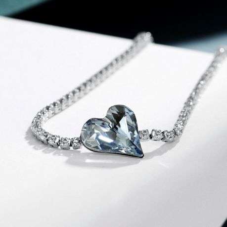 Bracelet Embellished with Austrain Heart Crystal