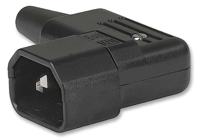 Schurter (4733.0000) IEC Power Connector, IEC C14 Plug, 10 A, 250 VAC
