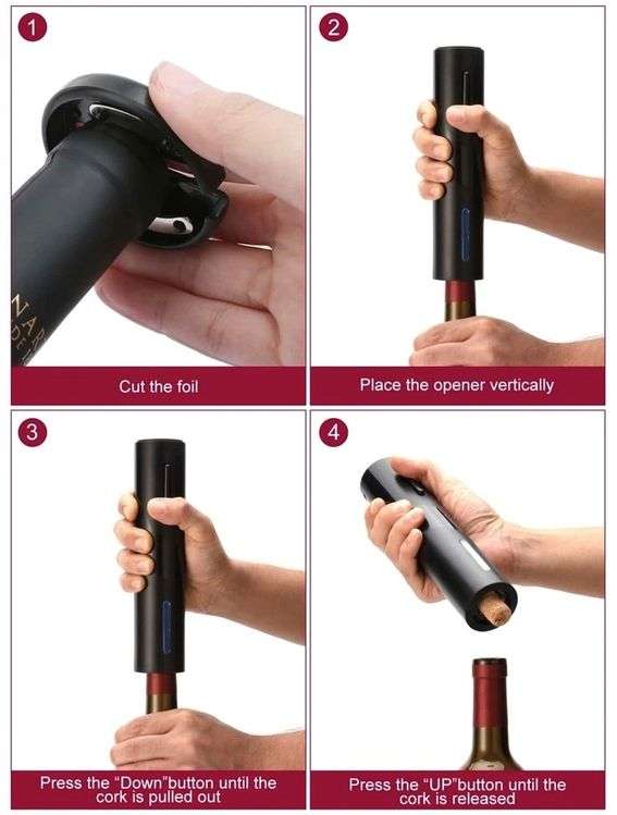 4 In 1 Electric Wine Corkscrew Set