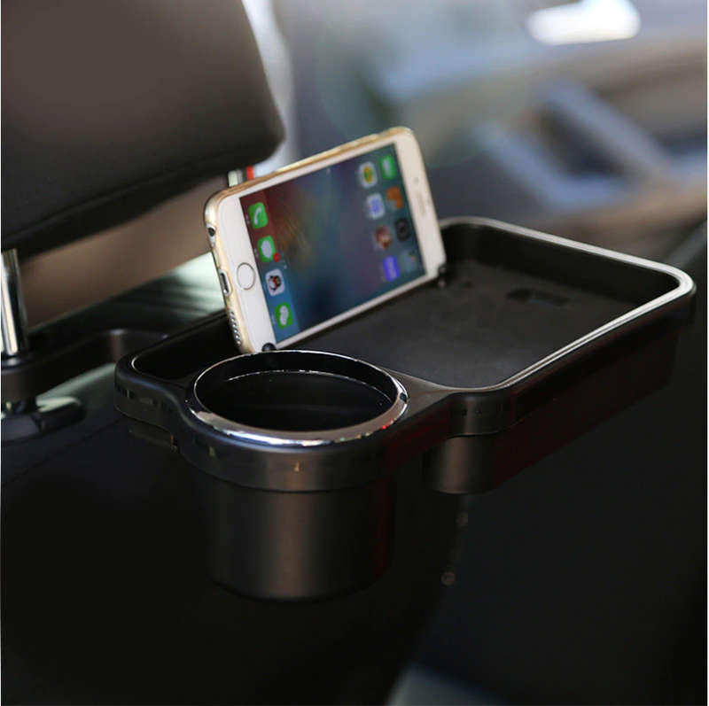 Motolab Back Seat Foldable Table Tray With Cup Holder and Stand - Unboxed