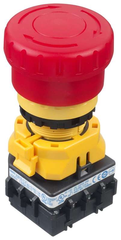 Idec (XW1E-LV413Q4MFR) Emergency Stop Switch, 3PST-NC, SPST-NO