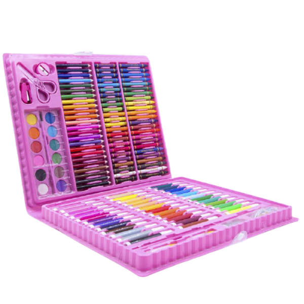 150 Piece Art Children Painting Supplies Art Pen Mark Pen - Pink