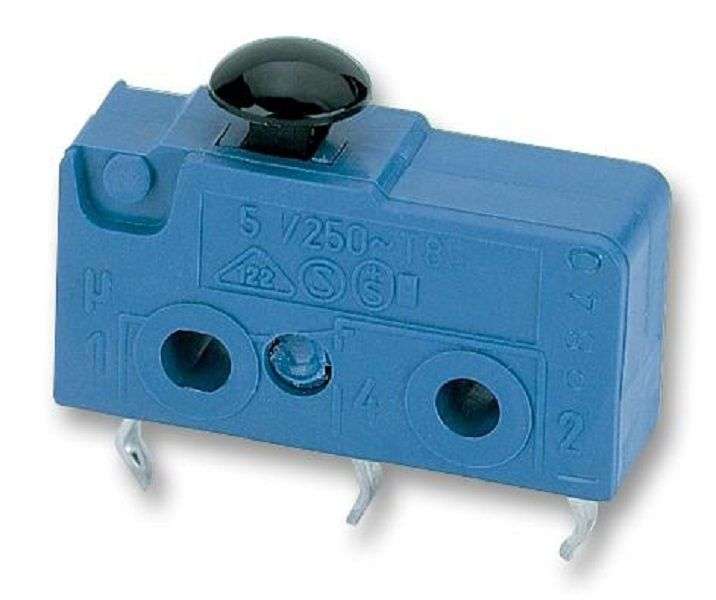 Marquardt (1050.1102) Microswitch, Subminiature, Pin Plunger, SPDT,