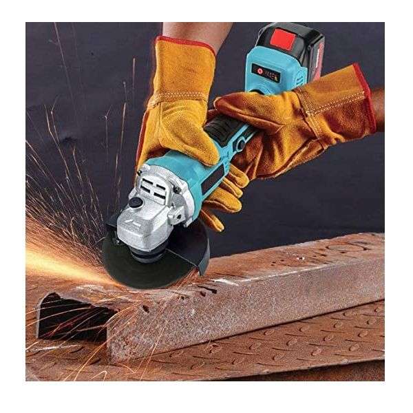 Cordless Grinder Brushless 21V 115mm with 2xBatteries and Carry Case