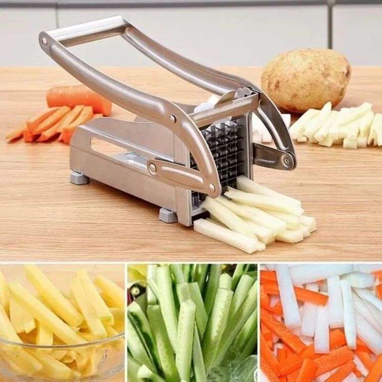 Stainless Steel Home French Fries Potato/ Chips Strip & Slicer Cutter