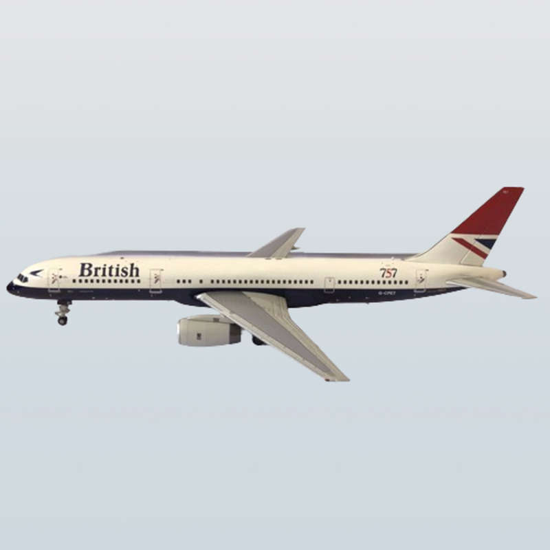 1:200 Scale, British Airways, Boeing 757-200, Alloy Display Model Aircraft