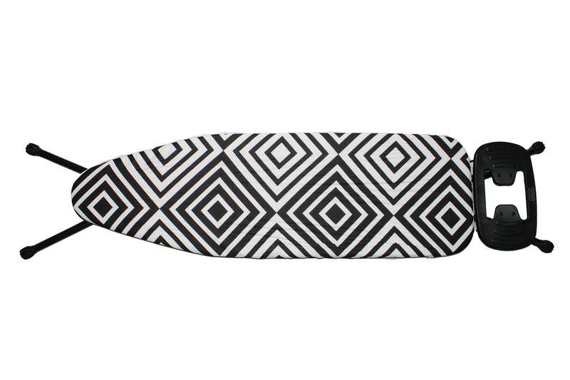 110x33cm Mesh Ironing Board with Safety Iron Rest - Black Squares (PLEASE READ DESCRIPTION)