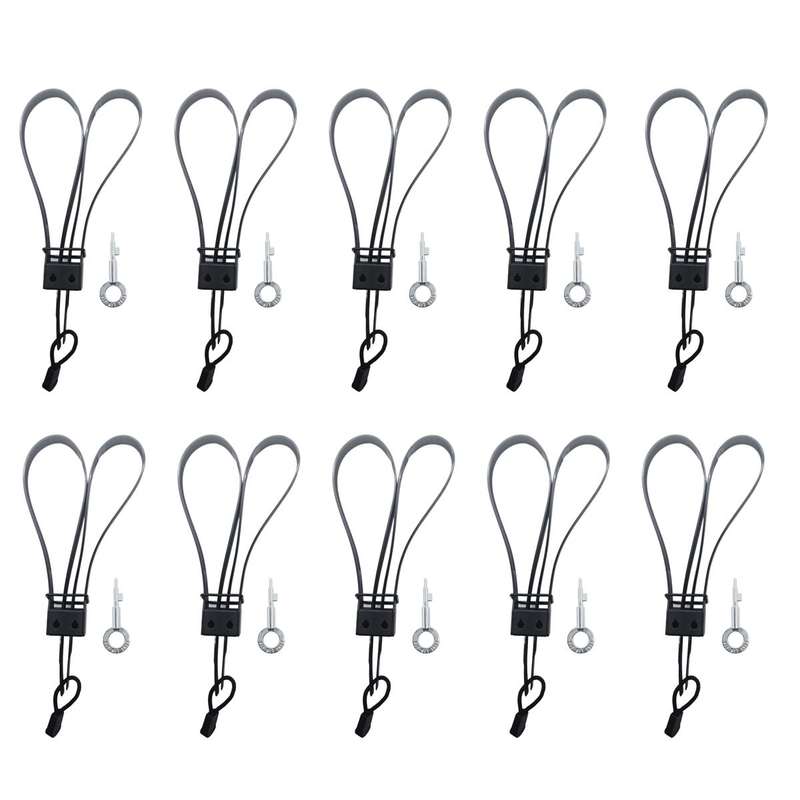 Heavy Duty Nylon Flexi Cuffs / Zip Tie Handcuffs with Key - Black 10 Pack