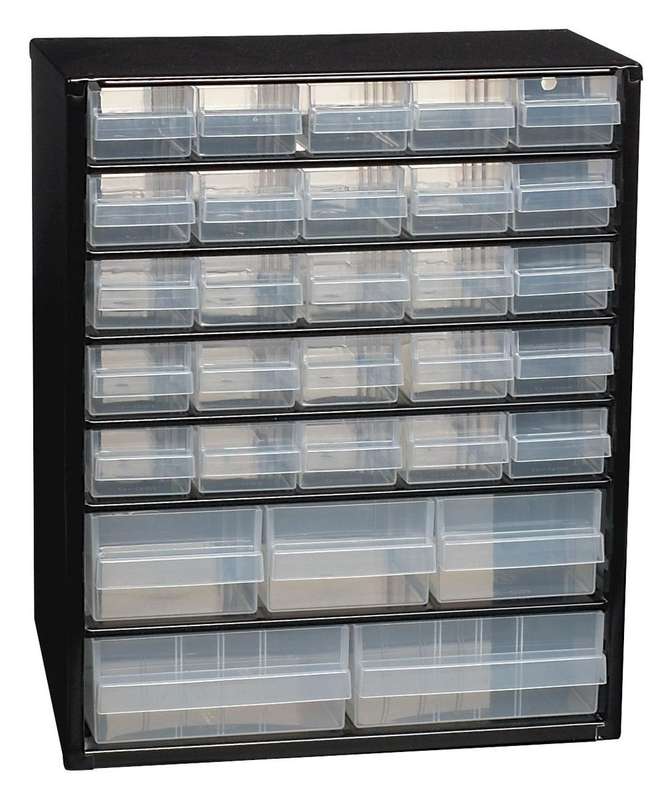 Raaco (132084) Storage Cabinet, Wall Mount, 30 Drawer, Steel