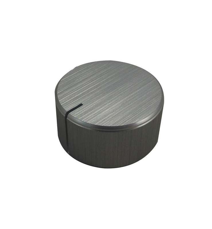 Multicomp Pro (28H-2D-A) Knob, Round Shaft, 6.35 mm, Aluminium