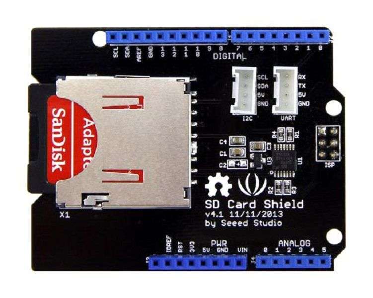 Seeed Studio (103030005) SD Card Shield V4 Board, 3.5 V to 5.5 V