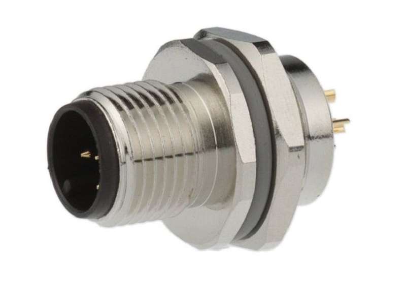 TE Connectivity (T4132012051-000) Sensor Connector, M12, Male, 5 Positions