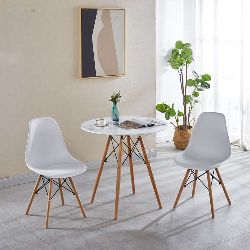 Dining Room Tables - Rounded - White Colour