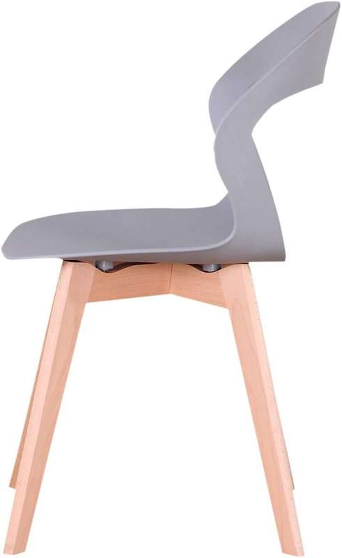 Plastic Kitchen Chair ine-1 Pack - Grey