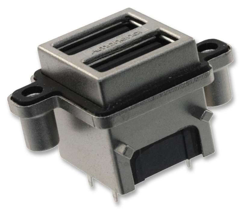 Amphenol Communications (MUSBC51100) USB Stacked Connector, USB Type A