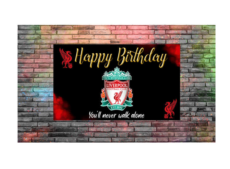 Liverpool Football Club Birthday Banner - Party Decor