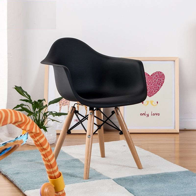 Modern Bucket Chairs For Living Or Dining Areas - 4 Pack Black