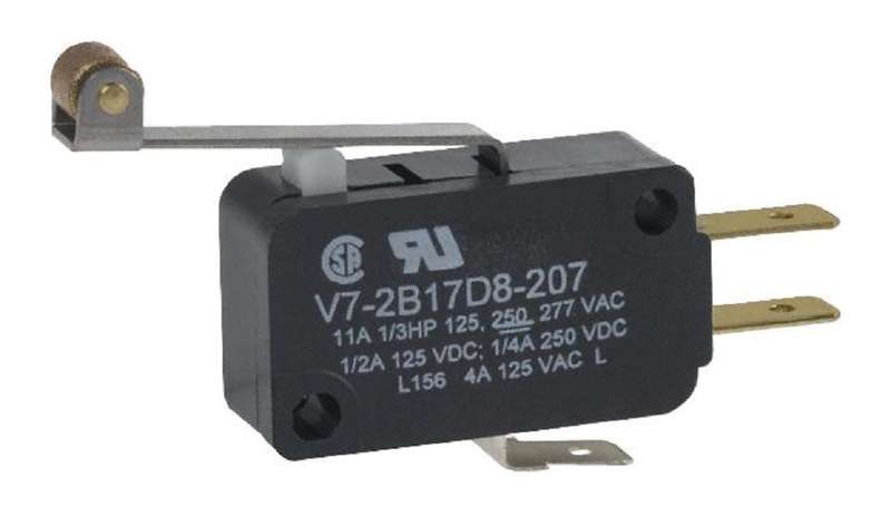 Honeywell (V7-1C17E9-201) Microswitch, Miniature, Roller Lever