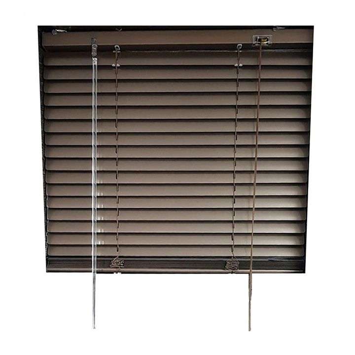 Matoc Designs 25mm Aluminium Venetian Blind - 150cm W x 180cm H - chocolate