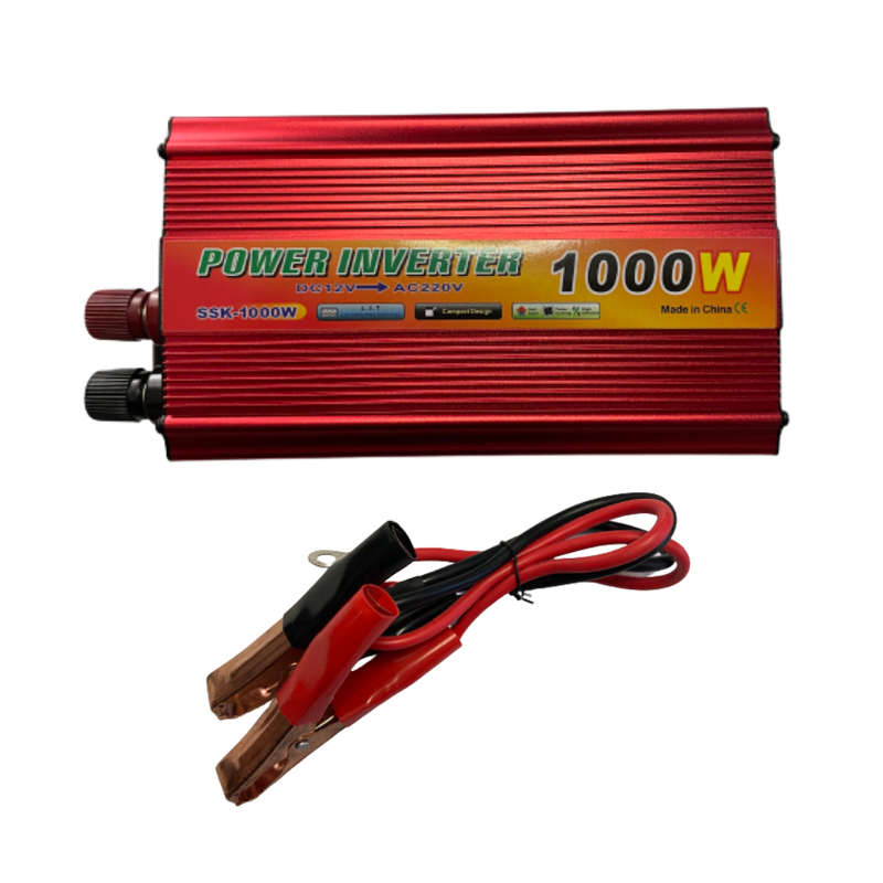 1000Watts 12Volts DC to AC Inverter for Gel, Deep Cycle Batteries