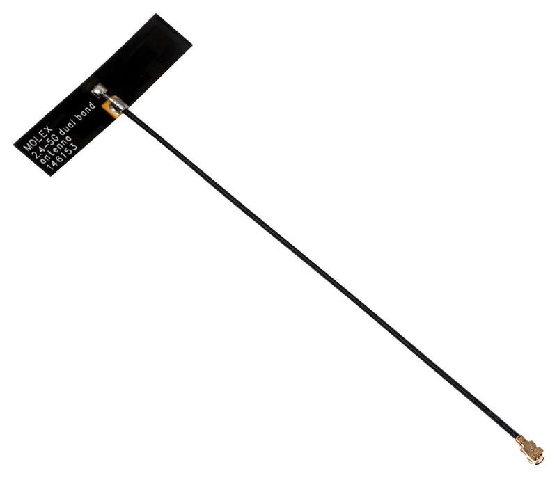 Molex (146153-1100) Antenna, BLE, BT, Thread, WiFi, Wireless Hart, Zigbee