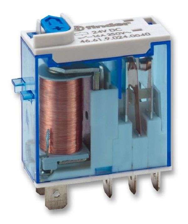 Finder (46.61.9.012.0040) General Purpose Relay, Power, SPDT, 12 VDC, 16 A