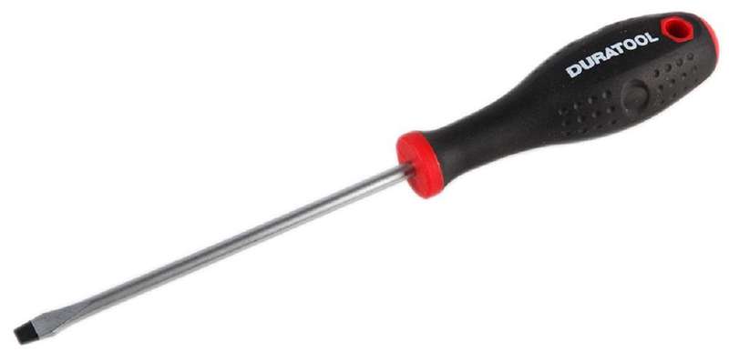 Duratool (D03430) Screwdriver, Slotted, 5.5 mm x 125 mm