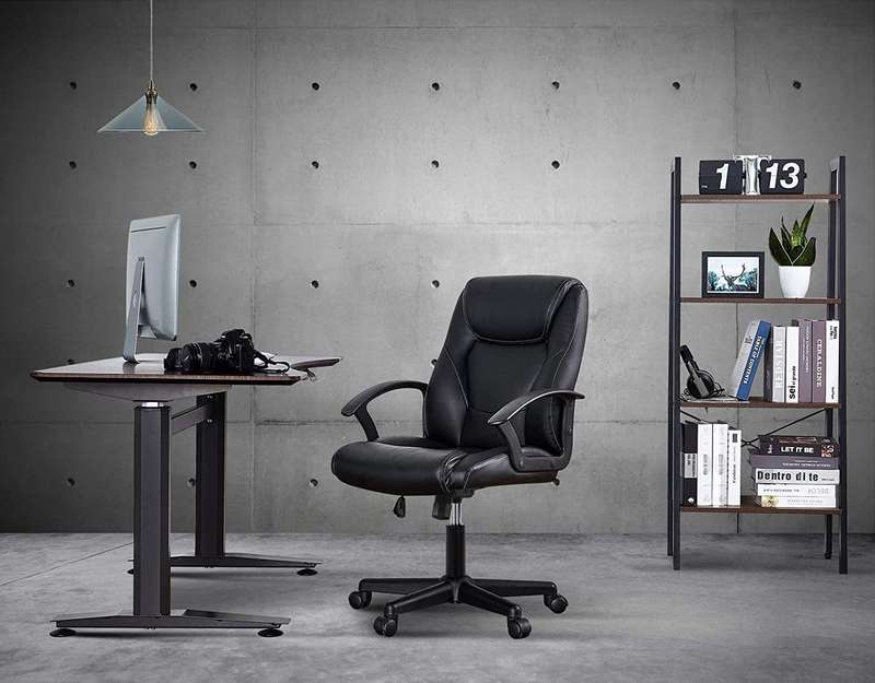 Home Office Chair Ergonomic Desk Chair Swivel - Black Colour