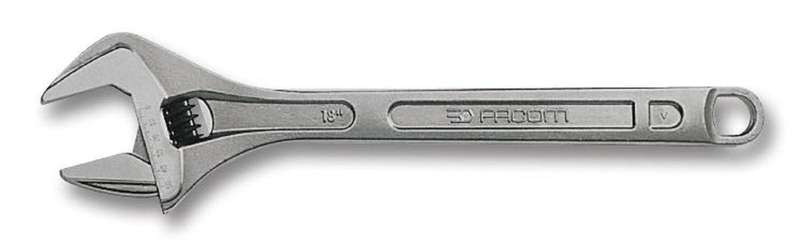 Facom (113A.8C) Spanner, Adjustable, 27 mm Max Jaw Opening, 206 mm