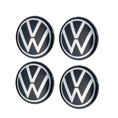VW centre Caps -NEW LOGO- 66mm - 4pk- not for polo models