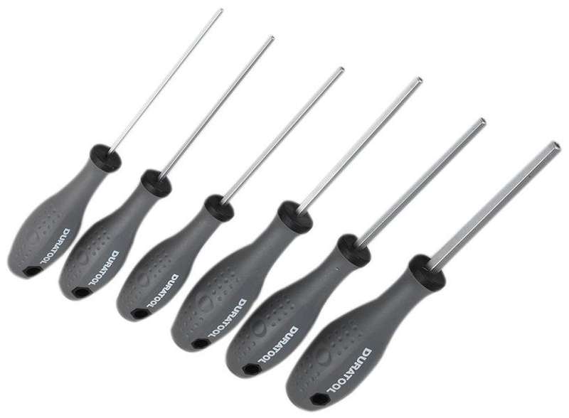 Duratool (D03444) Screwdriver Set, Tamperproof Hex, 6 Piece