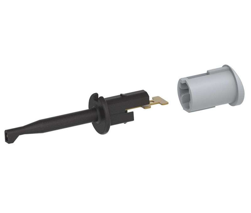 Tenma 72-14334 Test Probe Connector, 6A, 70V, Black, Hook