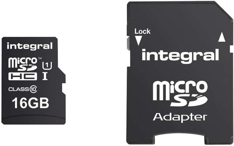 Integral (INMSDH16G10-90U1) 16GB Memory Card with SD Adaptor 90MB/s