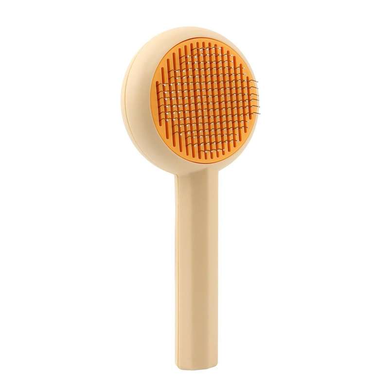 Cat Deshedding Comb for Dogs Cats Pet Brush ,Curved Pins for Fur Removal