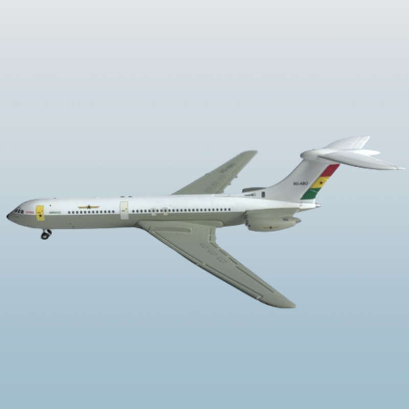 1:400 Scale, Ghana Airways, Vickers VC-10, Diecast Alloy Display Model.