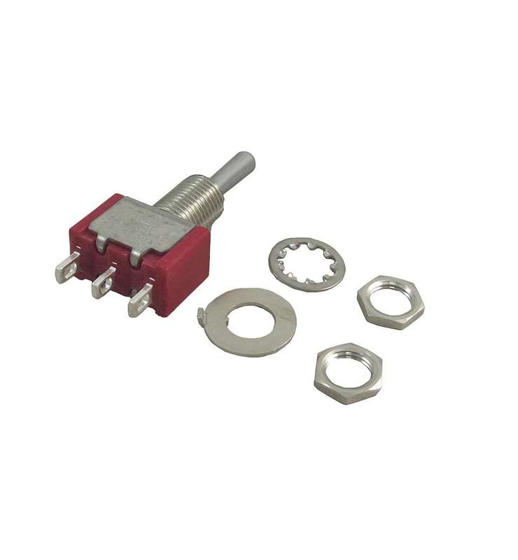 TE Connectivity (A105SYZQ04) Toggle Switch, (On)-Off-(On), SPDT