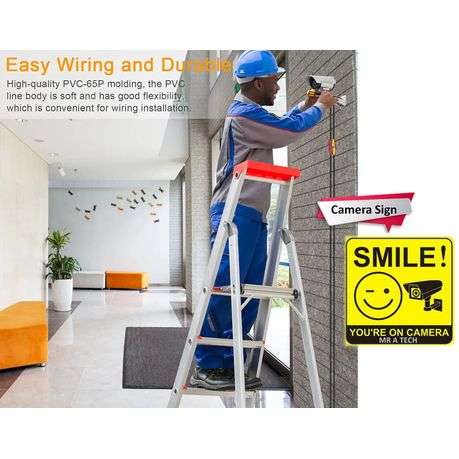 20m Power & Video Ready Plug and Play ( CCTV Camera Cable SET Of 3 )